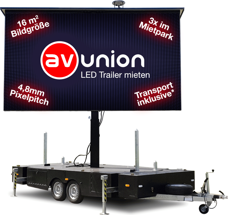 Mobilen LED-Trailer mieten - hochwertig & günstig